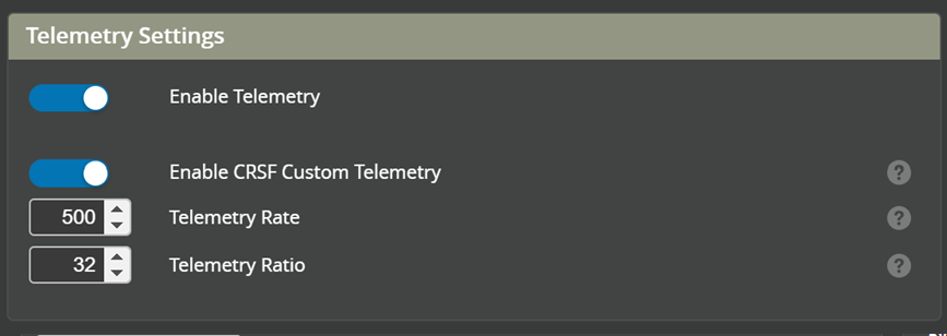 Telemetry Tab