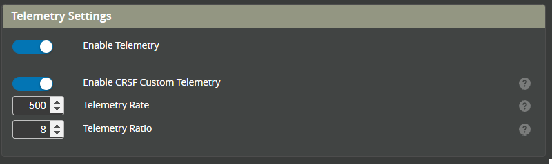 Telemetry Tab