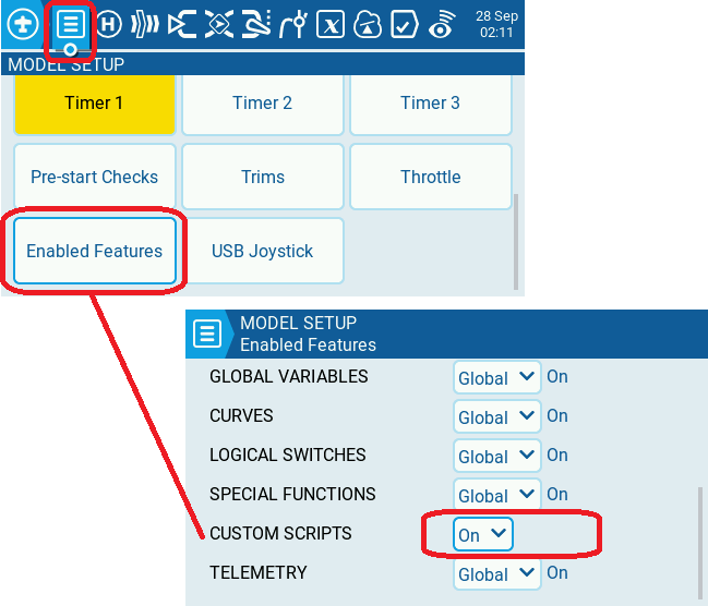 Telemetry Tab