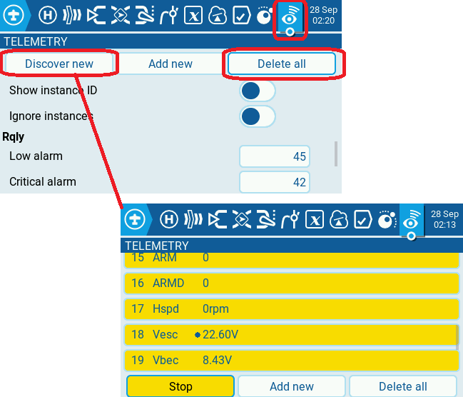 Telemetry Tab