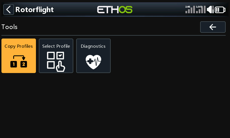 The Tools menu
